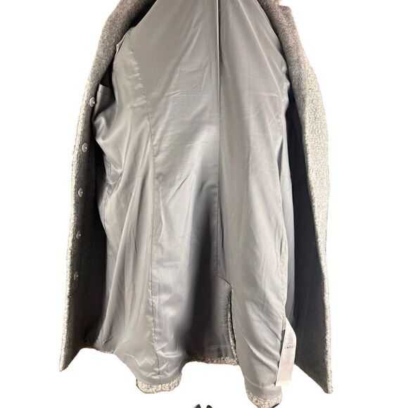AX Armani Exchange wool mohair blend gray overcoat holiday 2014 Giorgio Small - Picture 6 of 8